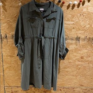 Green Maternity Dress Isabel large